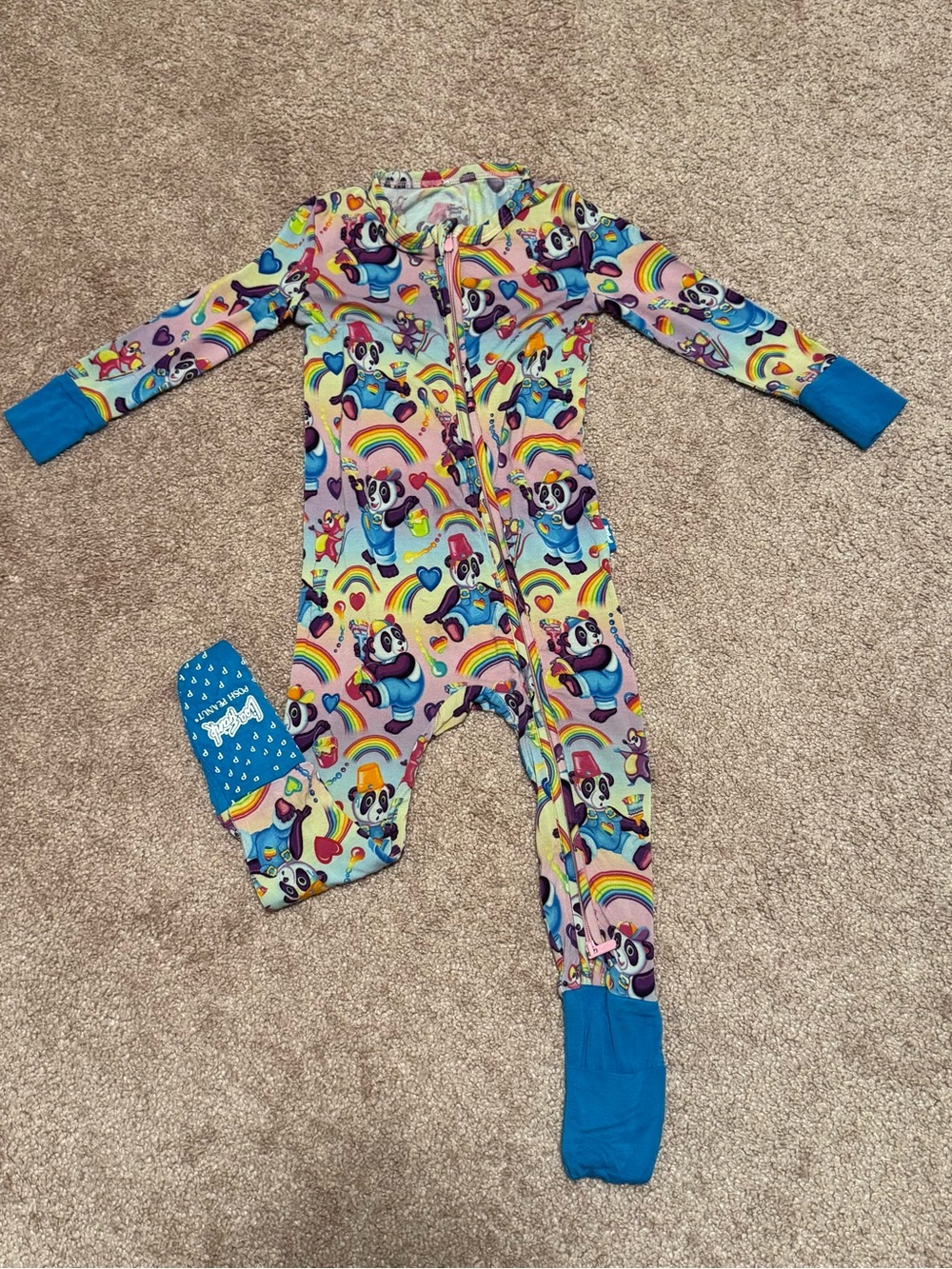 Posh Peanut Lisa Frank Zippered Footie